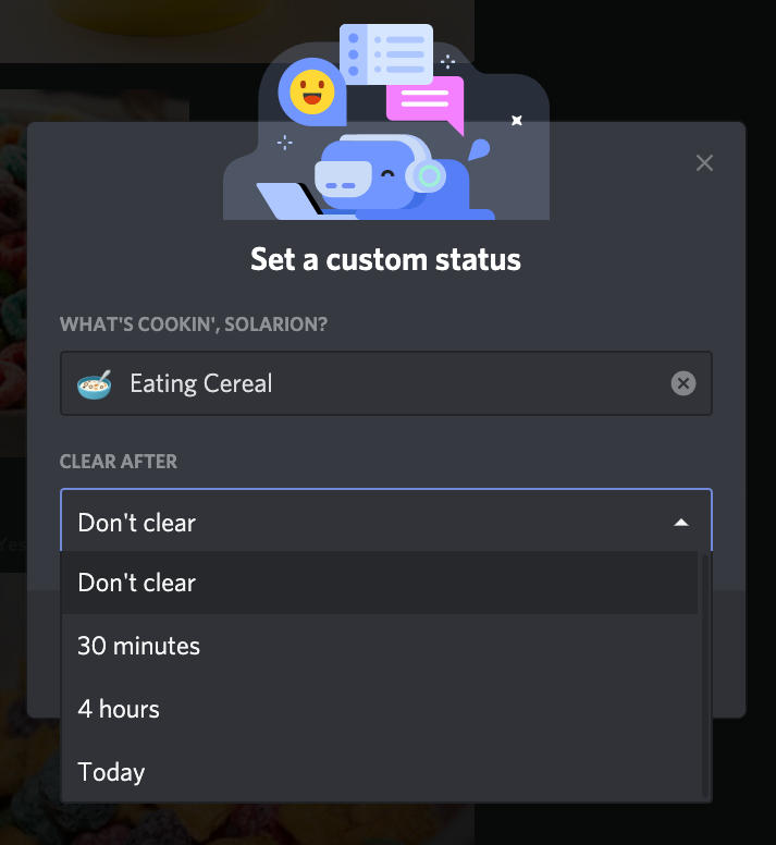 Discord Status Update Custom