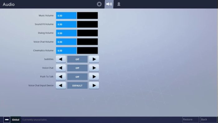 Fortnite Mic Settings