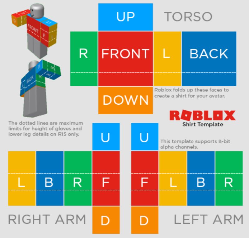 Roblox shirt template