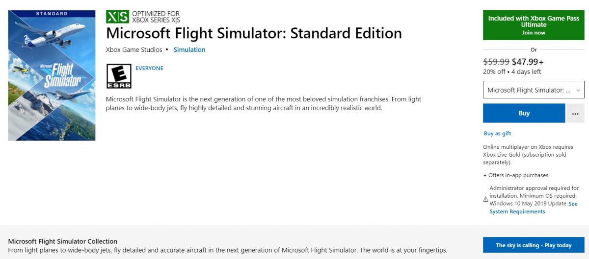 Flight Simulator Crashing Xbox