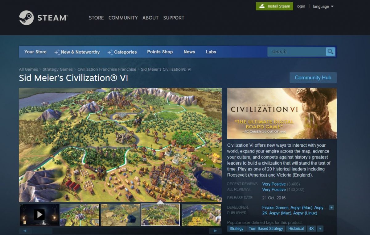 Civilization 6 not Launching