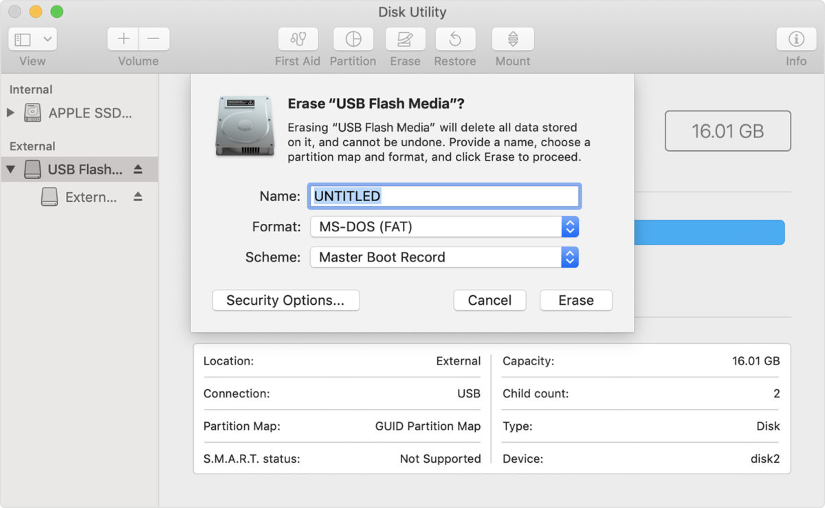 how to format sd card on a mac