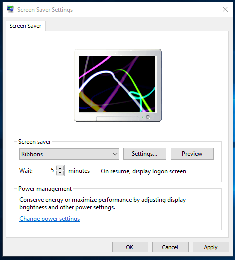 Featured image of post Windows 10 Screensaver Settings / Of the default windows 10 screen savers, only unlike in windows 10, you can access the screen saver settings from directly within the personalize menu.