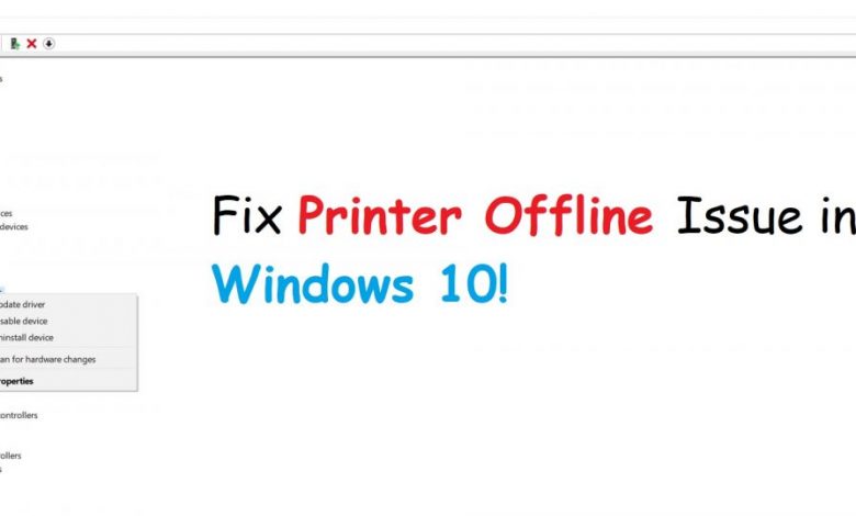 Printer Offline Windows 10