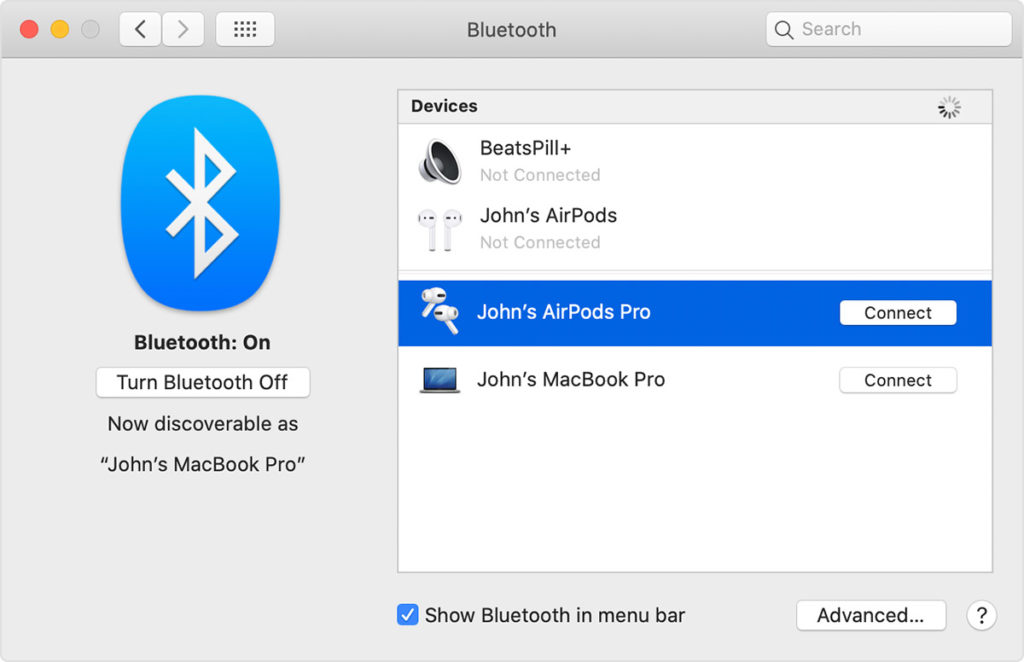 Here's How to connect Bluetooth headphones to Mac