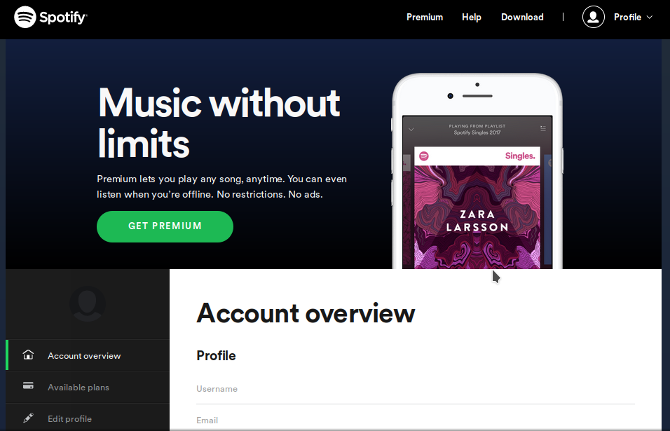 spotify account search