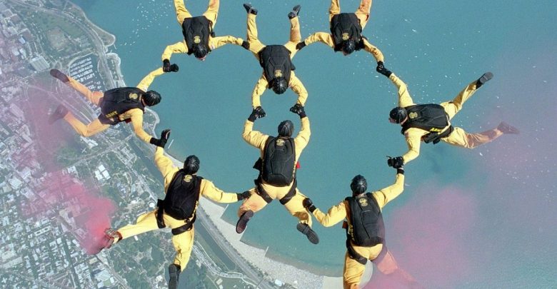 skydiving