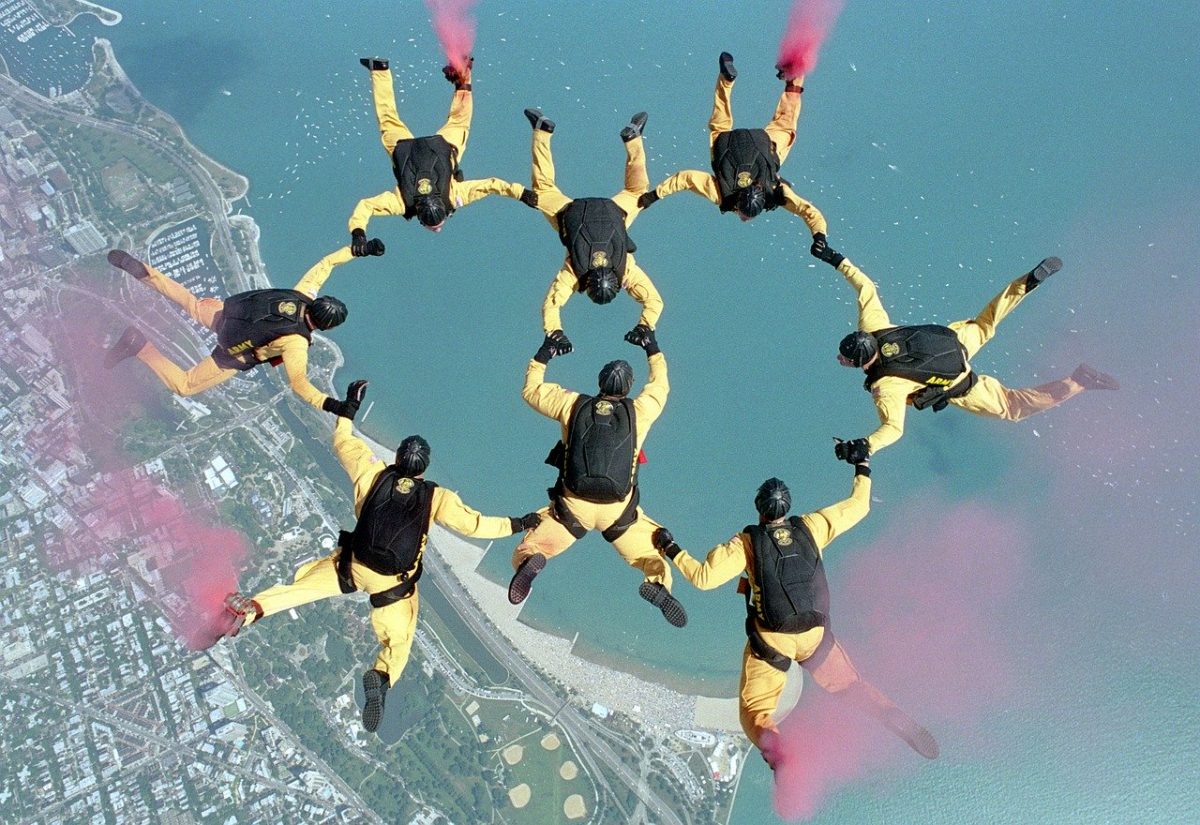 skydiving