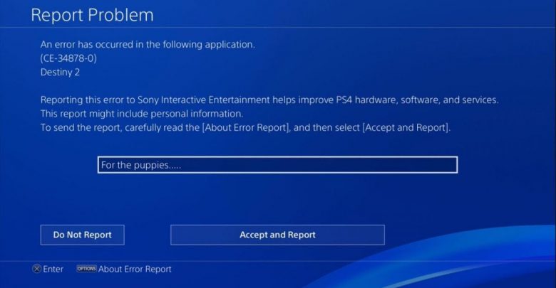 Corrupted Data Error PS4