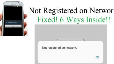 Not Registered on Network