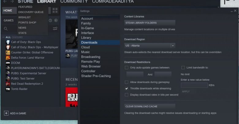 Slow Download Speed On Steam 1 780x405 