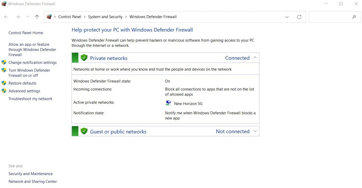 windows defender update connection failed