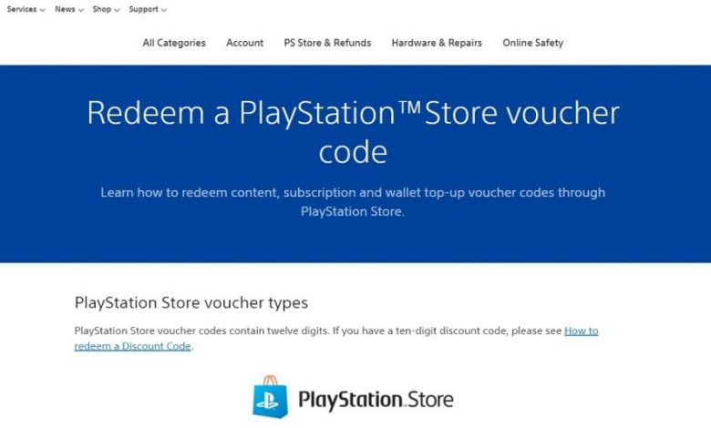 Redeeming Codes on PS4 