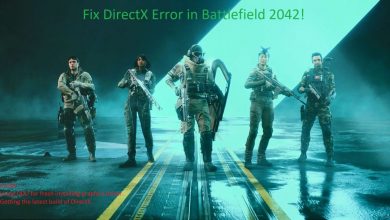 Battlefield 2042 DirectX Error