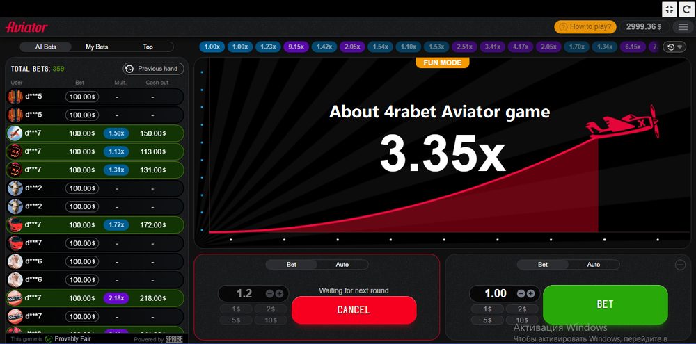 4rabet Aviator Betting Game Review for Bangladeshi Players