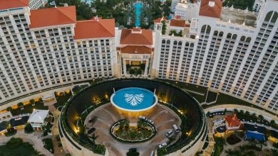 Aerial View of City Buildings - Casino