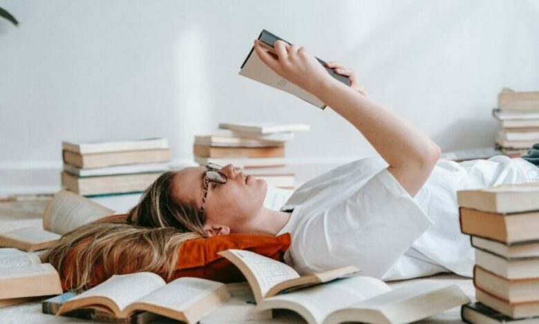 girl reading book