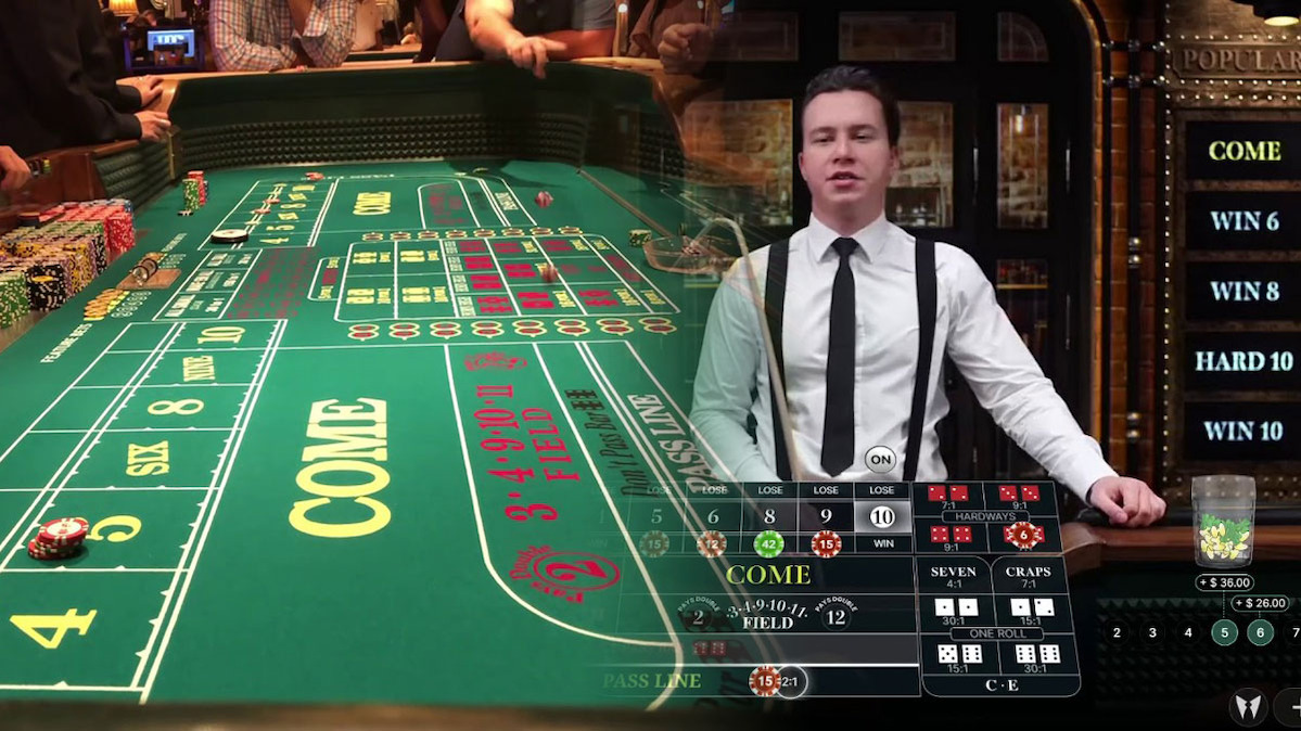 Try your luck in live craps